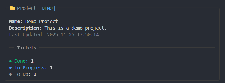Show Project Demo Output